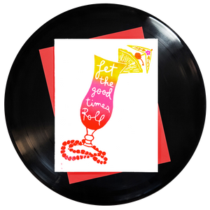 Let the Good Times Roll Greeting Card 6-Pack Inspired By Music