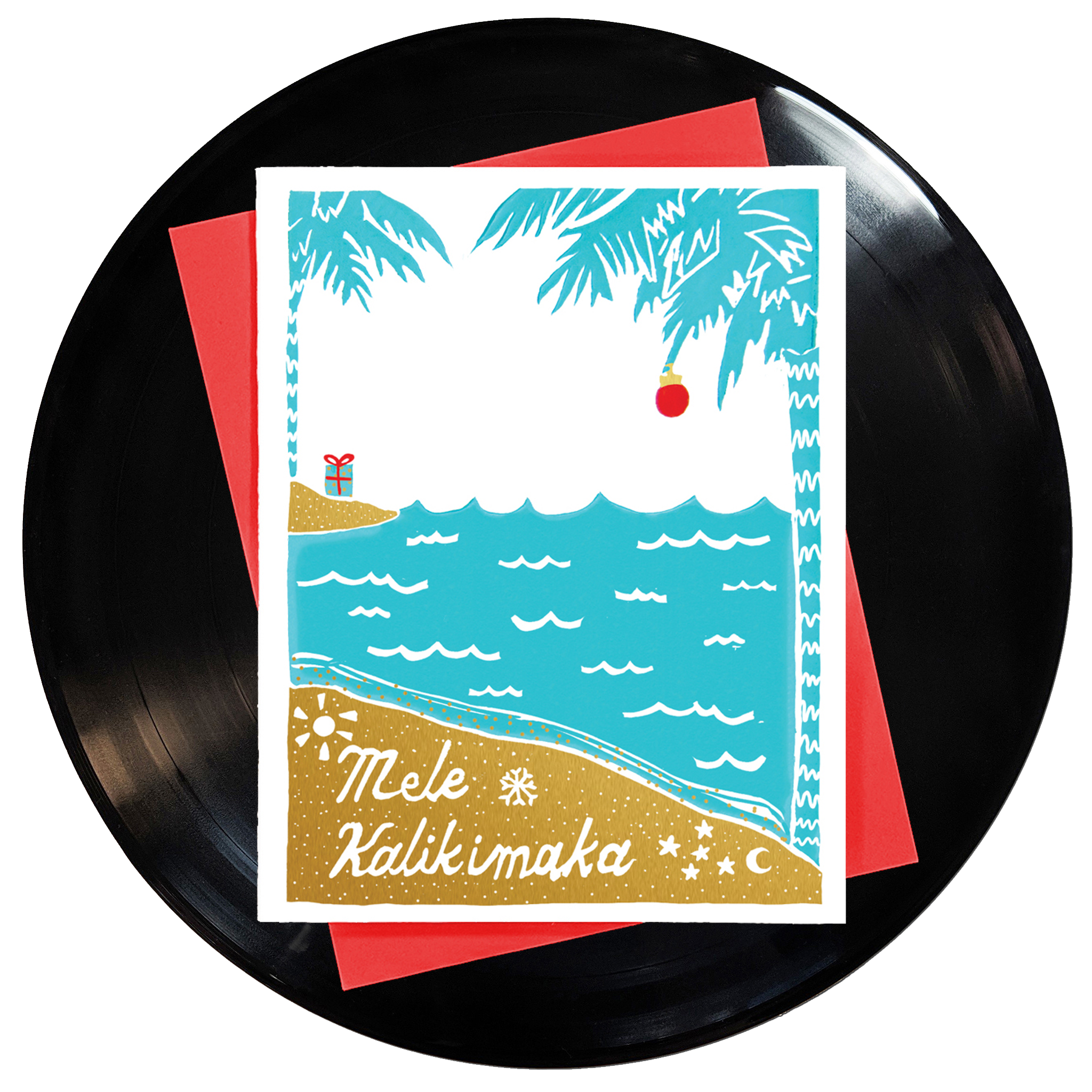Mele Kalikimaka Greeting Card 6-Pack Inspired By Music