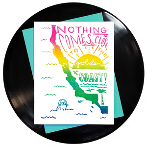 Nothing Comes Close To The Golden Coast Greeting Card 6-Pack Inspired By Music