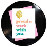 Proud To Work With You Greeting Card 6-Pack Inspired By Music