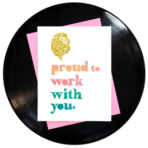 Proud To Work With You Greeting Card 6-Pack Inspired By Music