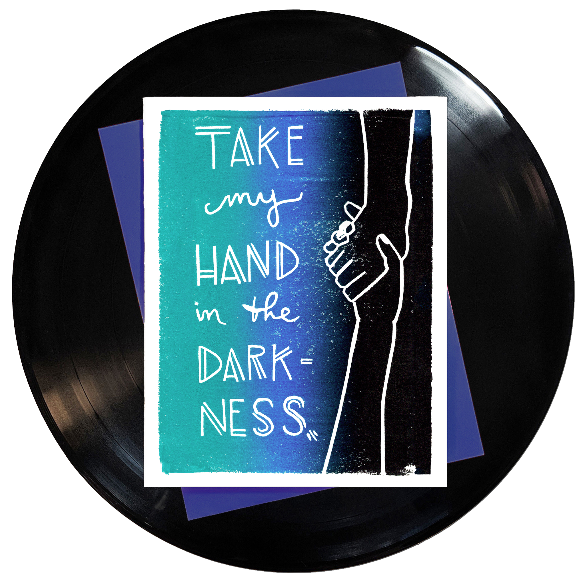 Take My Hand In The Darkness Greeting Card 6-Pack Inspired By Music