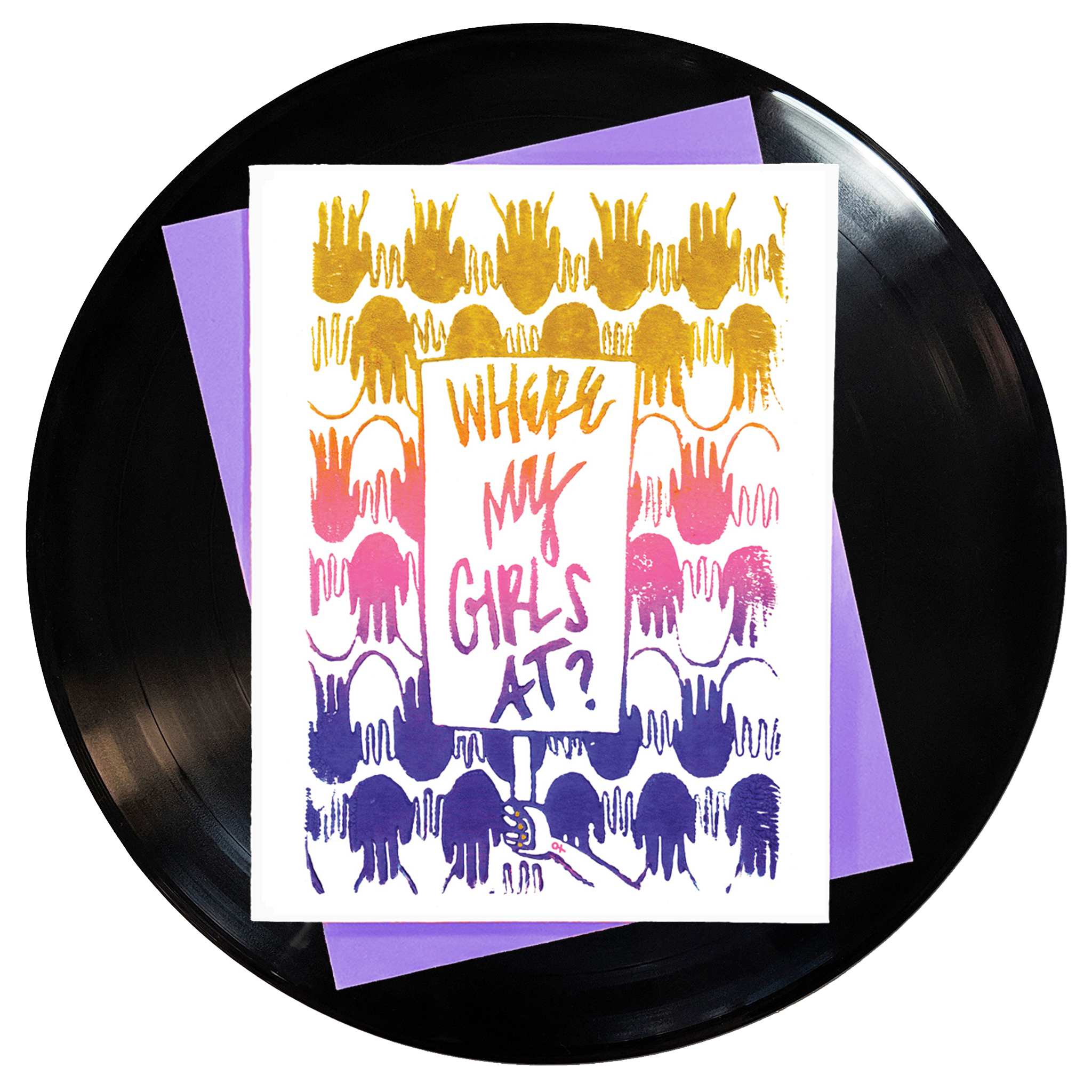 Where My Girls At Greeting Card 6-Pack Inspired By Music