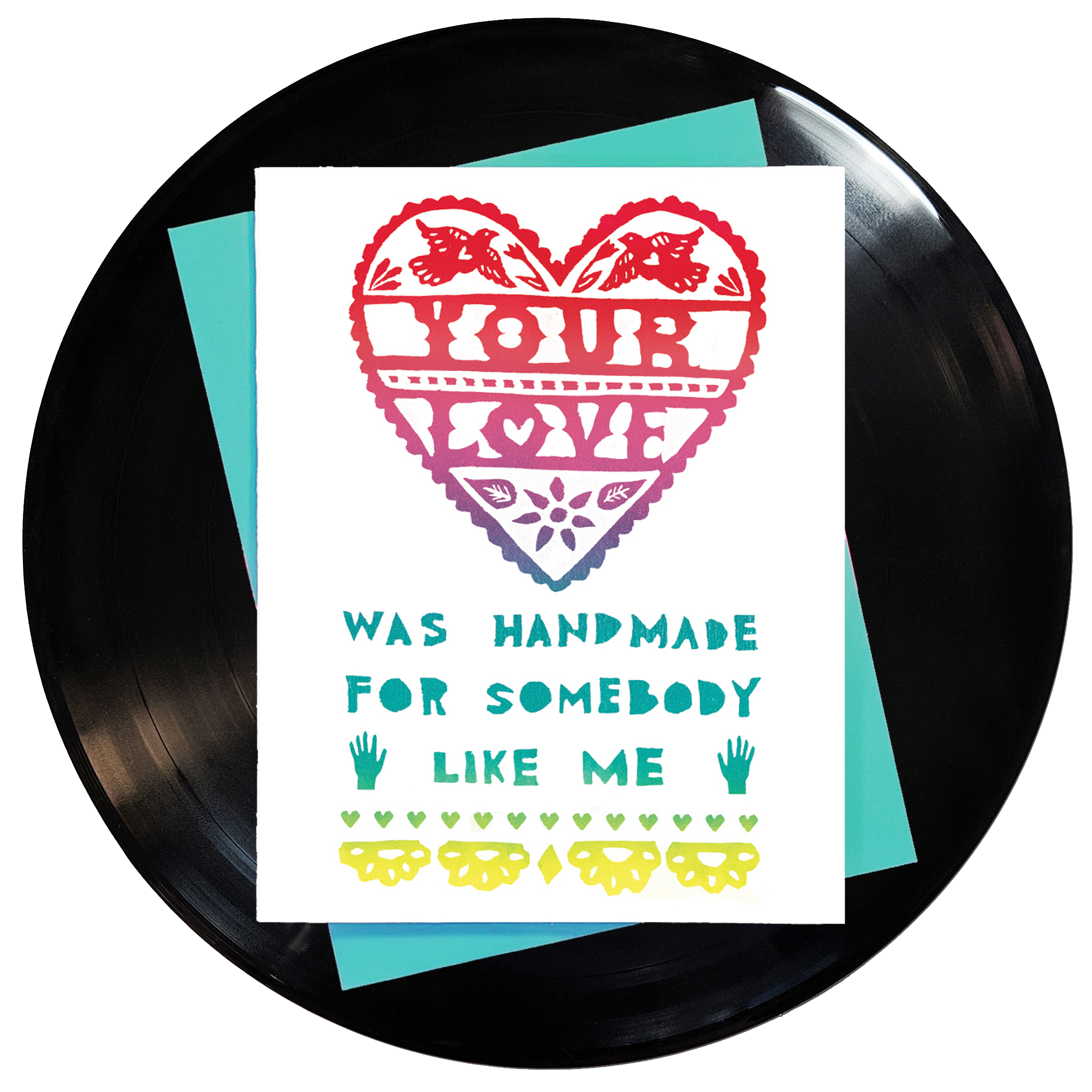 Your Love Was Handmade Greeting Card 6-Pack Inspired By Music