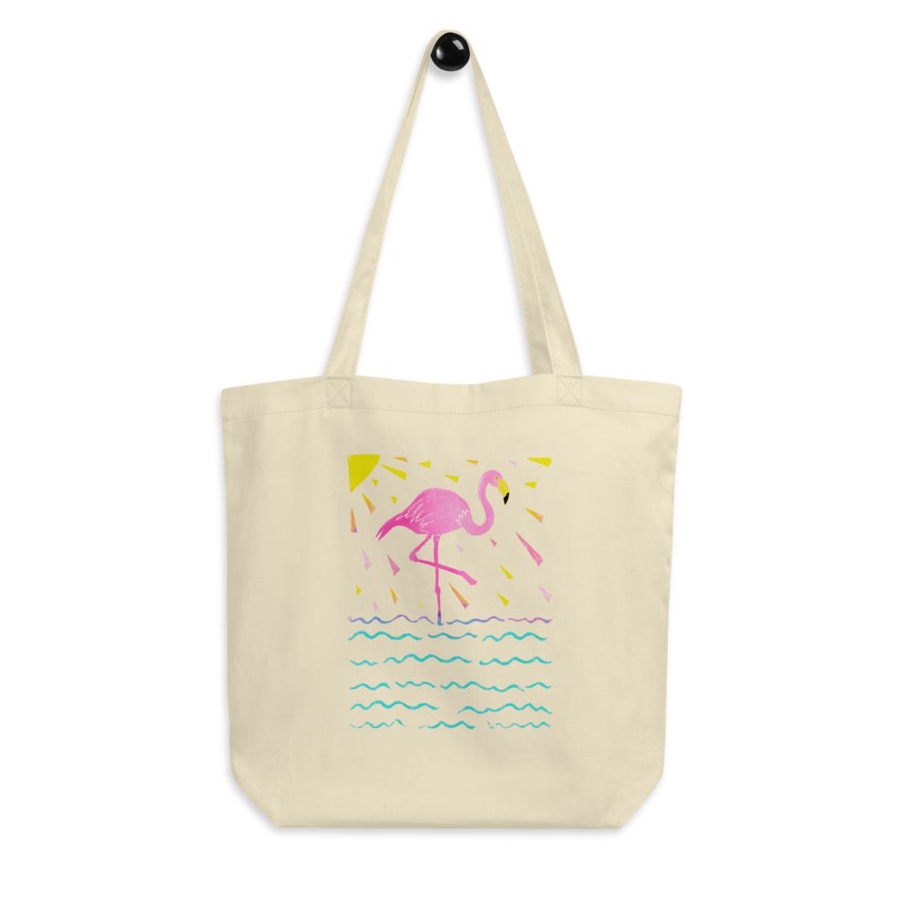 Flamingo Rays Eco Tote Bag