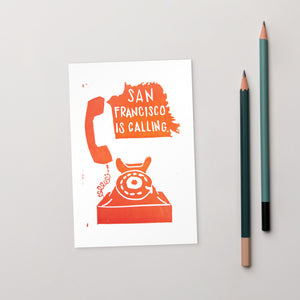 San Francisco Is Calling Standard Postcard