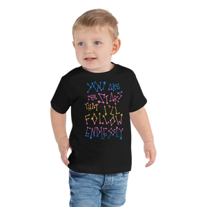 You Are The Stars That I'll Follow Endlessly Toddler Short Sleeve Tee