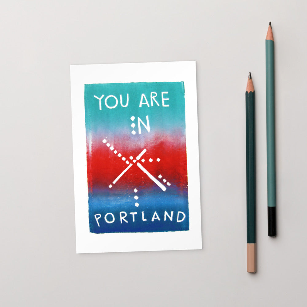 You Are In Portland Standard Postcard