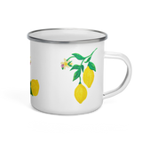 Citrus Blossom Enamel Camping Mug