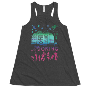 Without You My Life Would Be Boring Flowy Racerback Tank