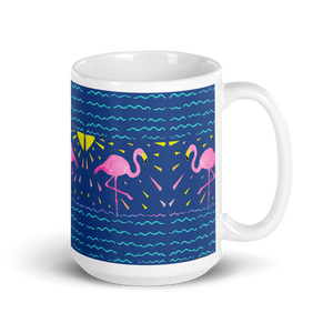 Moonlight Flamingo Rays Mug