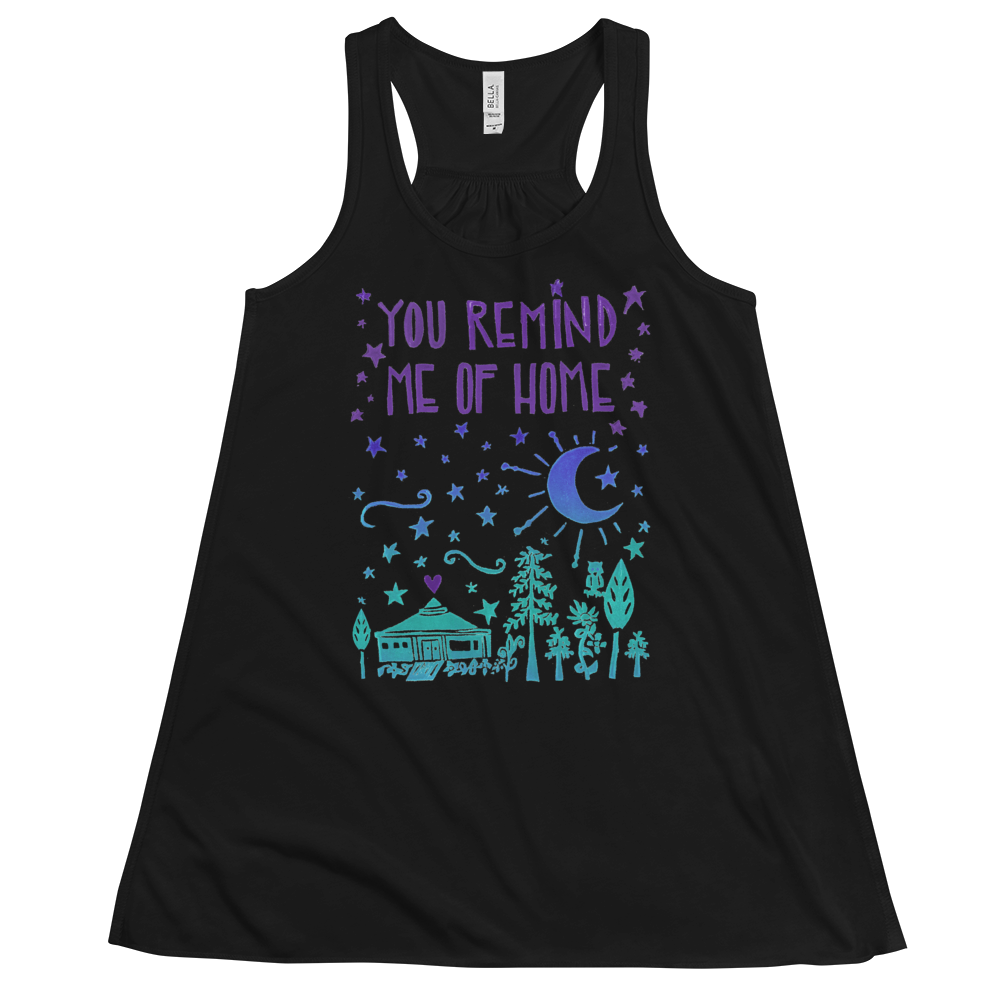 You Remind Me Of Home Flowy Racerback Tank