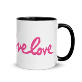 Love Love Love Mug with Color Inside