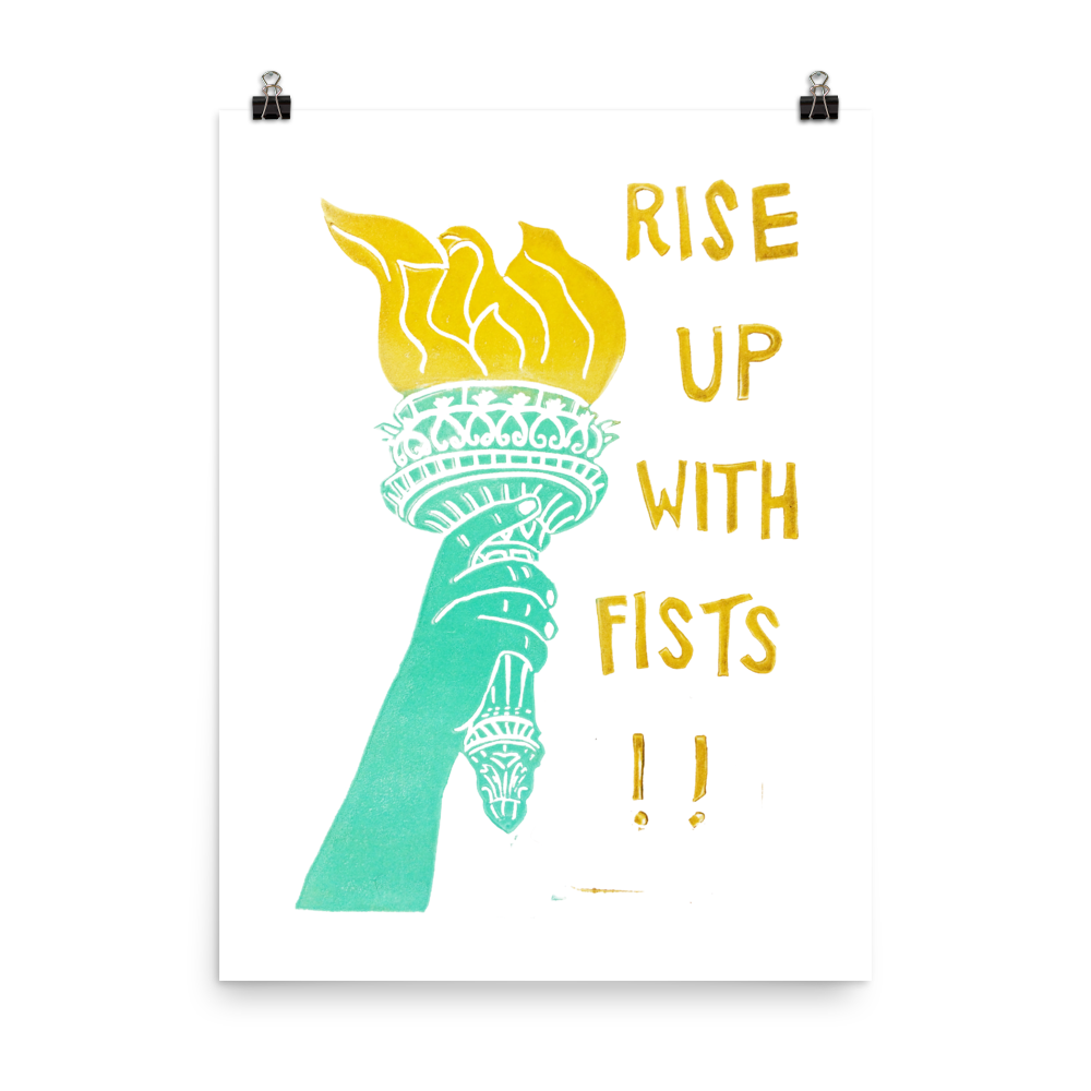 Rise Up With Fists!! Art Prints
