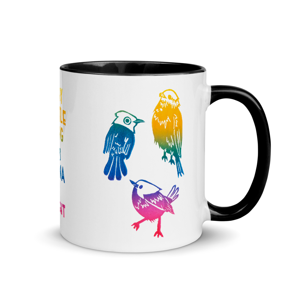 Every Little Thing Is Gonna Be Alright Mug with Color Inside