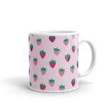 Pink Strawberry Patch Mug