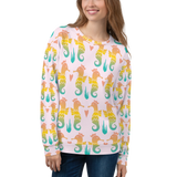 Royal Seahorse Pattern Sweatshirt