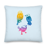 Three Little Birds Premium Pillow