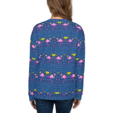Moonlight Flamingo Rays Pattern Sweatshirt