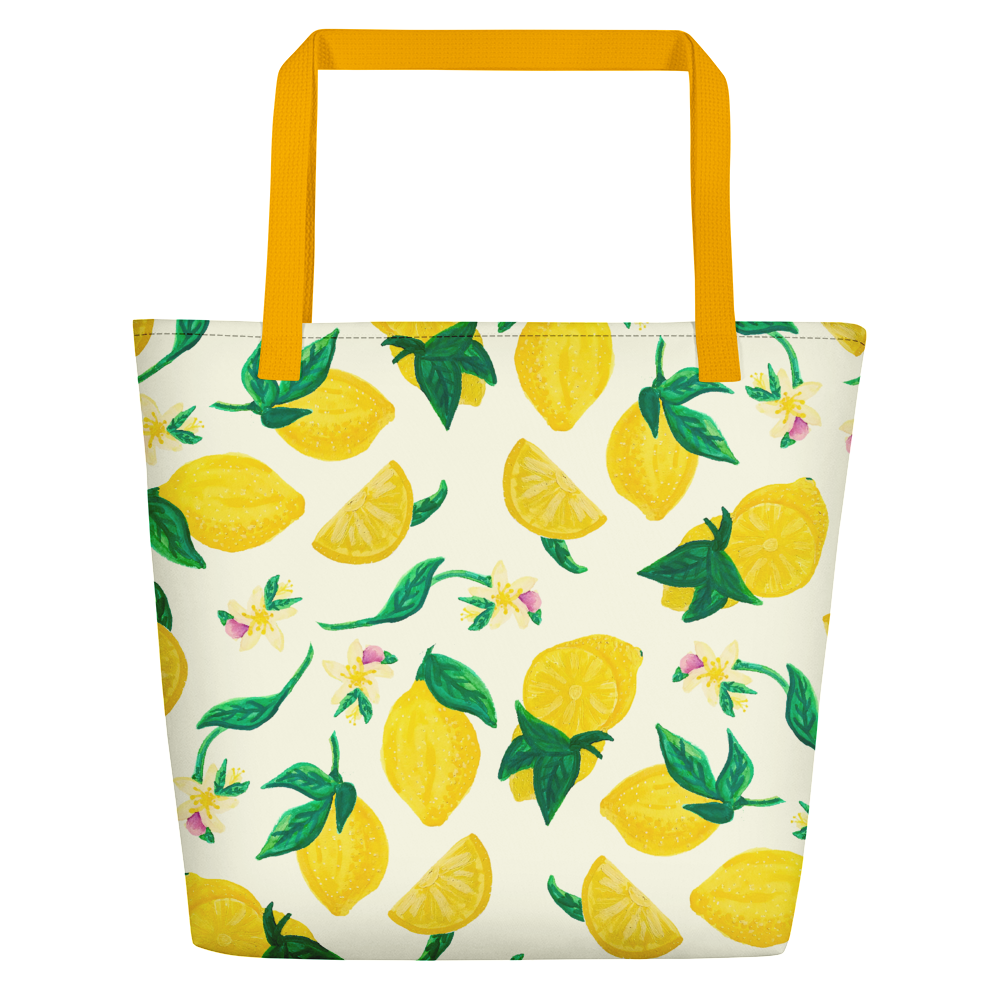 Citrus Blossom Beach Bag