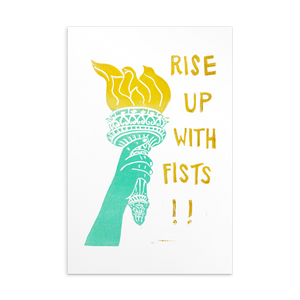 Rise Up With Fists!! Standard Postcard