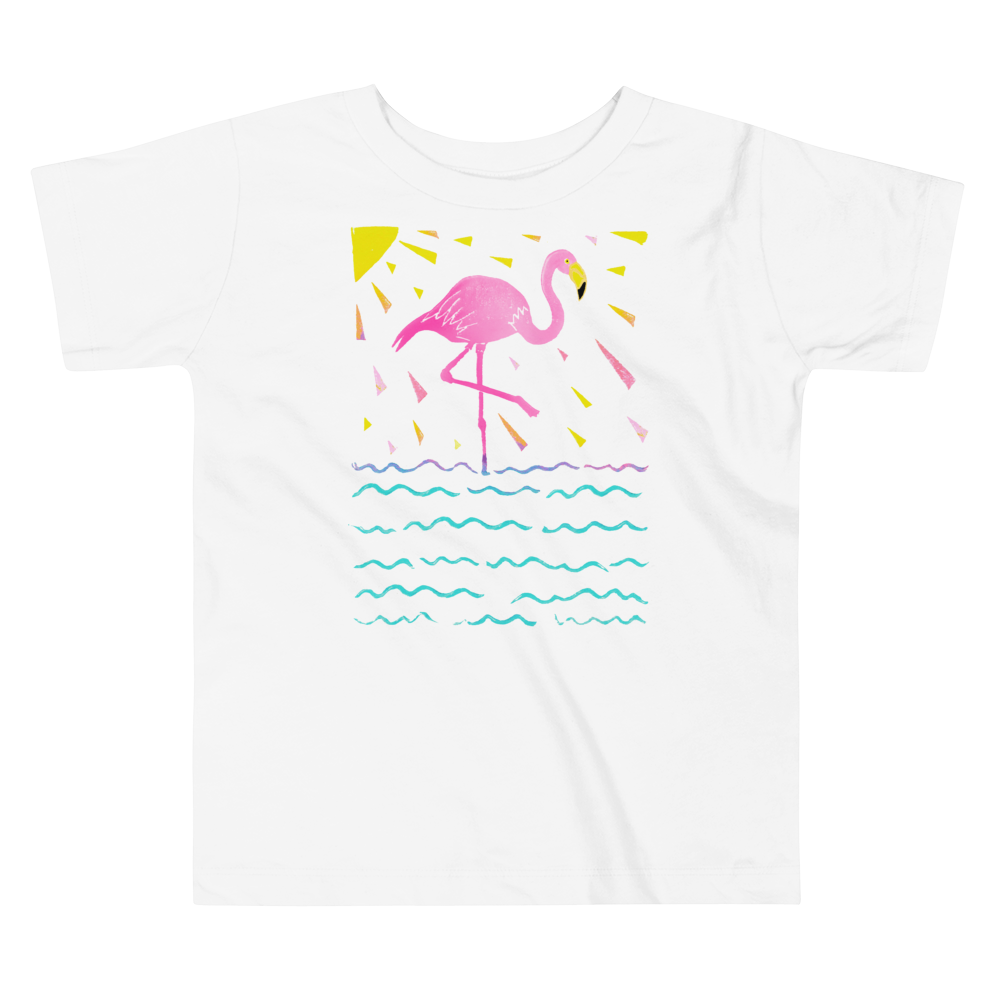 Flamingo Rays Toddler Short Sleeve Tee