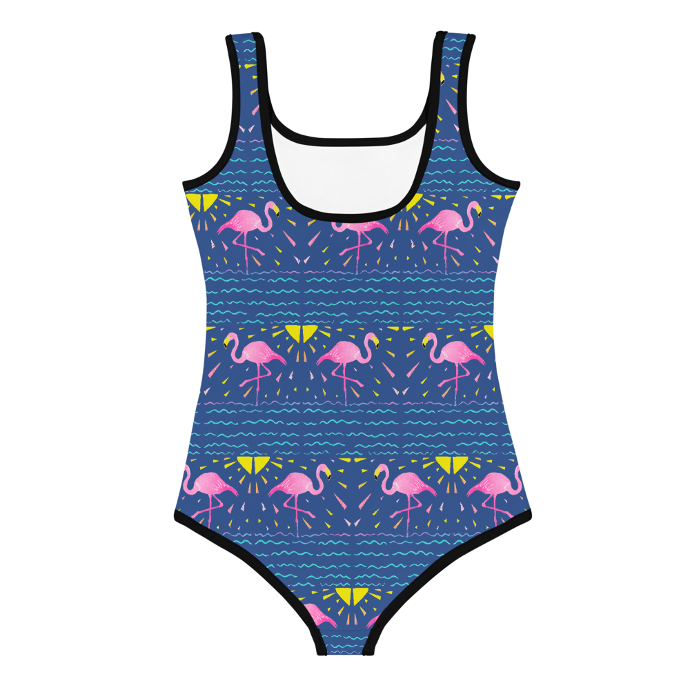 Moonlight Flamingo Rays Kids Swimsuit