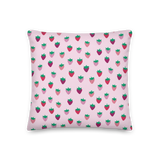 Strawberry Patch Premium Pillow
