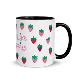 I Spread Like Strawberries Mug with Color Inside