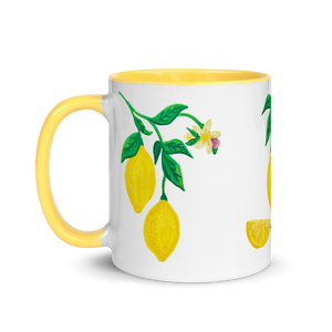 Citrus Blossom Mug with Color Inside