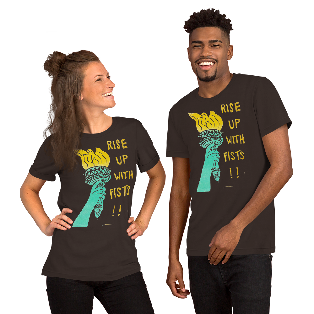 Rise Up With Fists!! Adult Comfort Tee