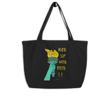 Rise Up With Fists!! Large Eco Tote Bag