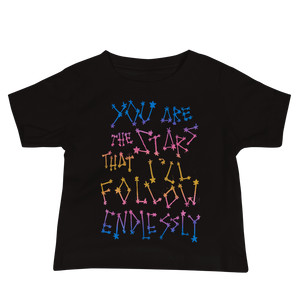 You Are The Stars That I'll Follow Endlessly Baby Short Sleeve Tee