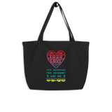 Your Love Was Handmade For Somebody Like Me Large Eco Tote Bag
