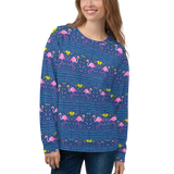 Moonlight Flamingo Rays Pattern Sweatshirt