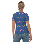Moonlight Flamingo Rays Adult T-Shirt