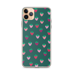 Green Strawberry Patch iPhone Case