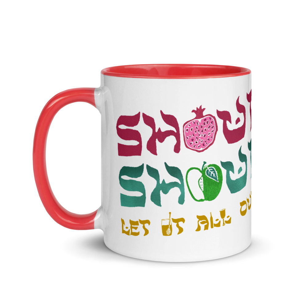 Shout Shout Let It All Out Mug with Color Inside