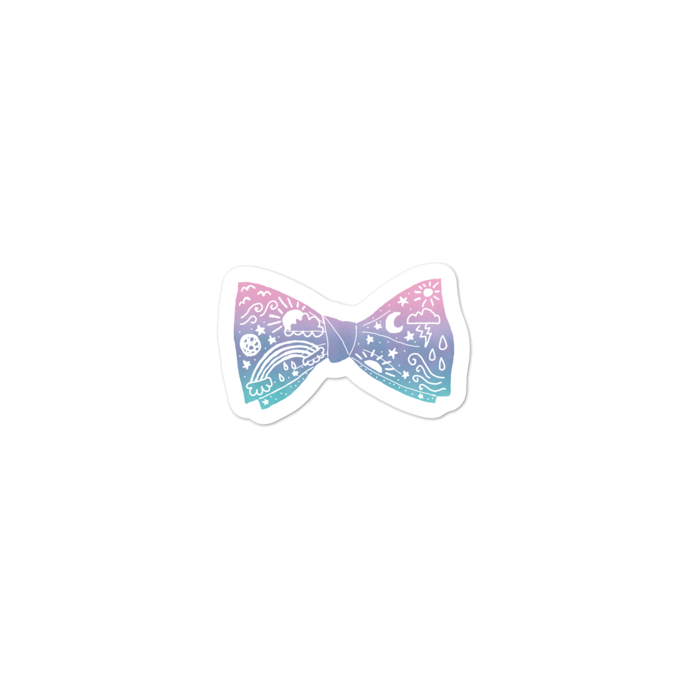 Astral Bow Tie Bubble-free Stickers