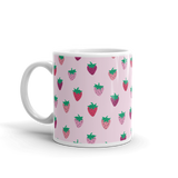 Pink Strawberry Patch Mug