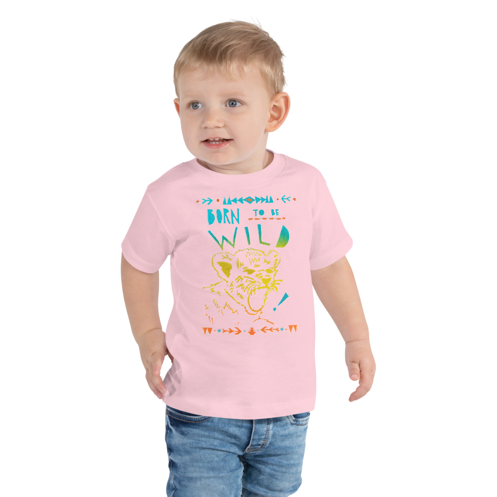 Born To Be Wild Toddler Short Sleeve Tee