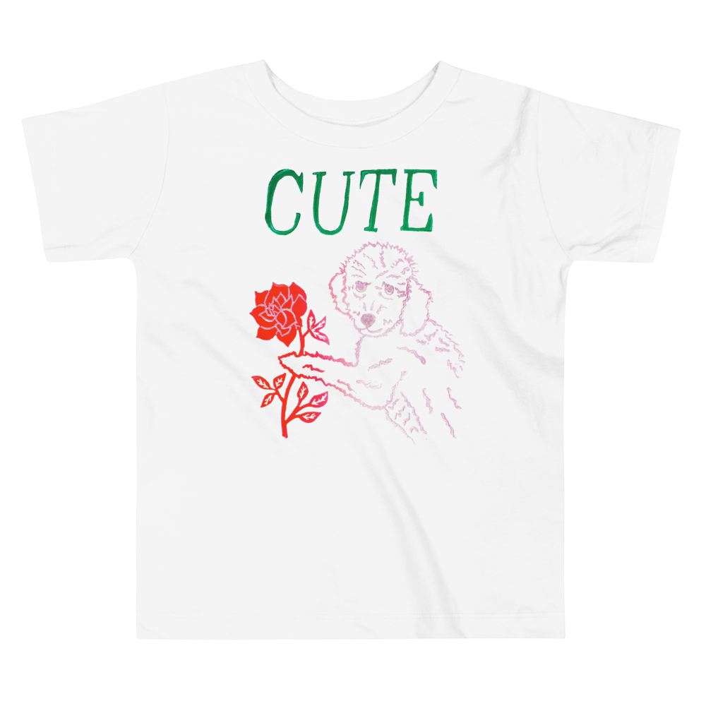 I Think You're Cute Toddler Short Sleeve Tee