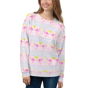 Bright Flamingo Rays Pattern Sweatshirt