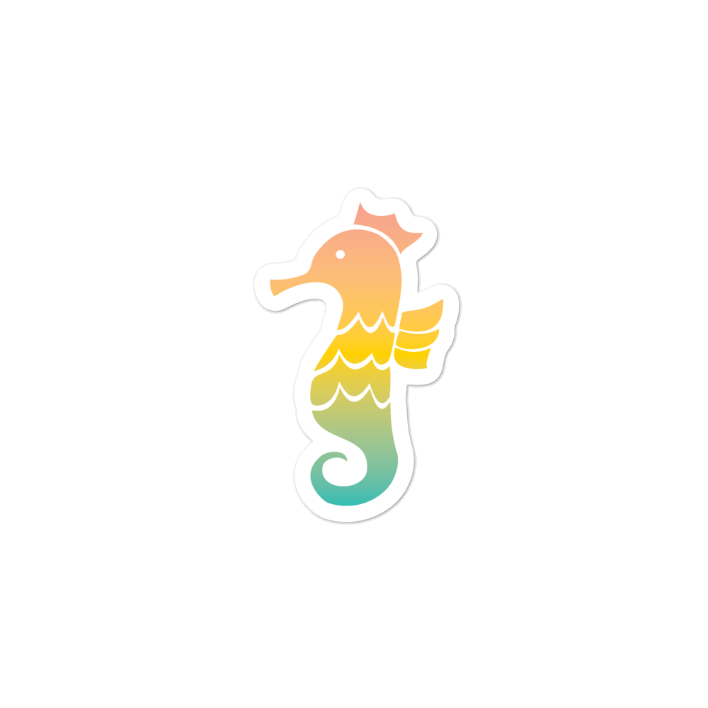Royal Seahorse Bubble-free Stickers