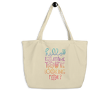 Hello Is It Me You're Looking For Large Eco Tote Bag
