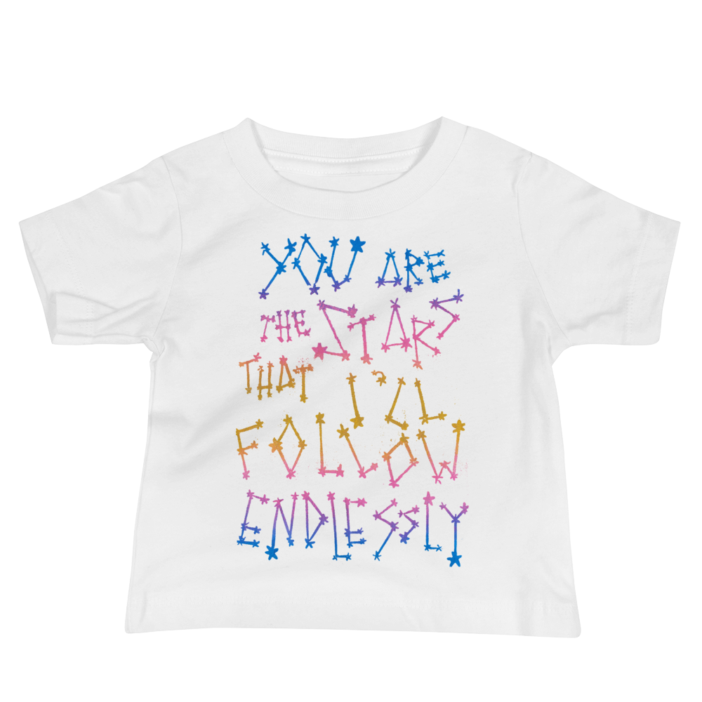 You Are The Stars That I'll Follow Endlessly Baby Short Sleeve Tee
