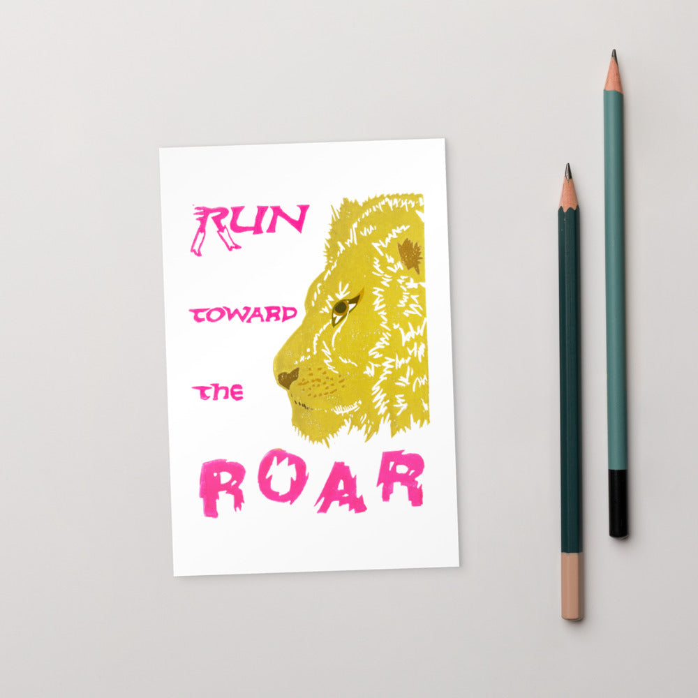 Run Toward The Roar Postcard